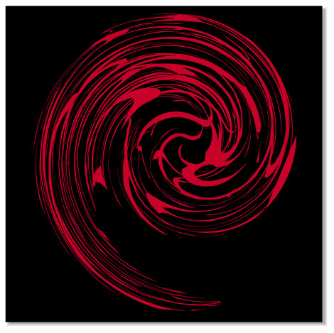 grissemann bilder spirale acryl auf Leinwand