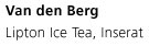 van den berg, lipton ice tea, inserat